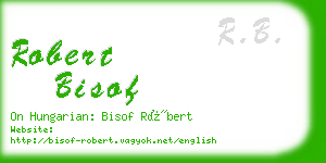 robert bisof business card